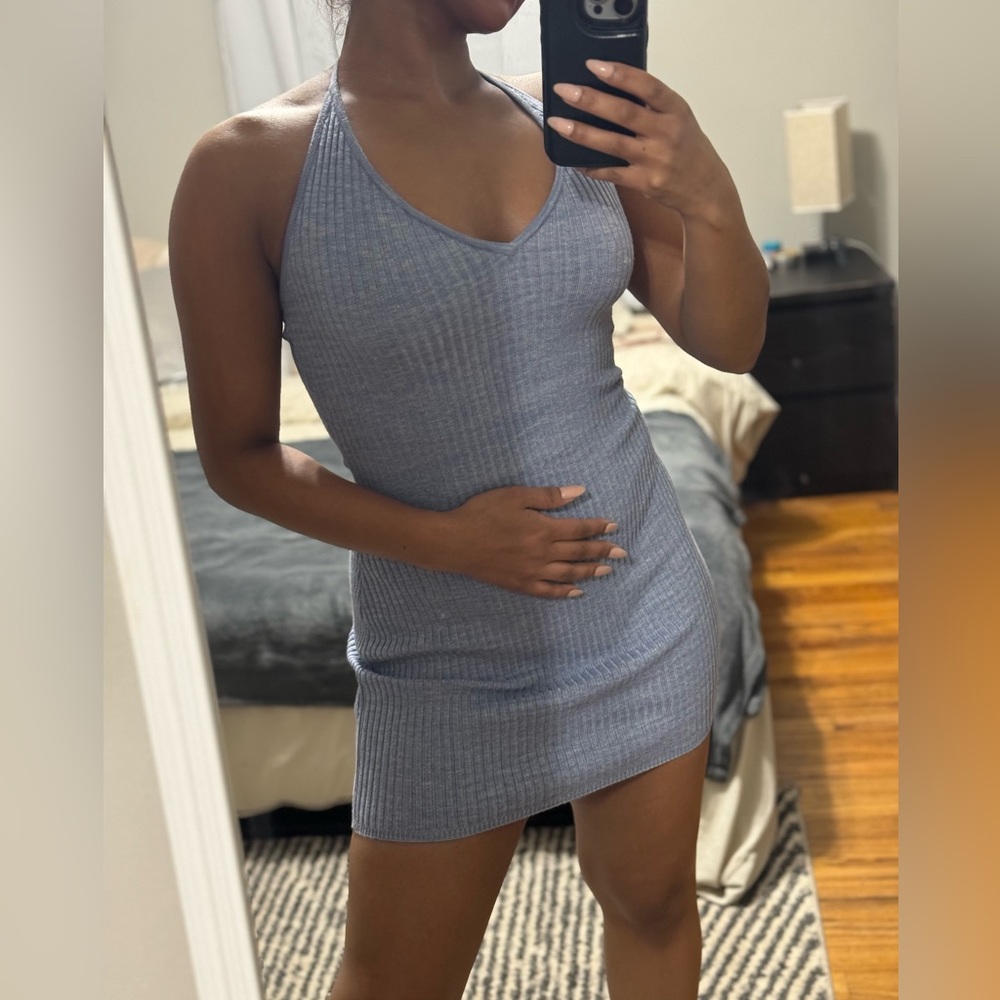 Abercrombie & Fitch Knit Halter Mini Dress